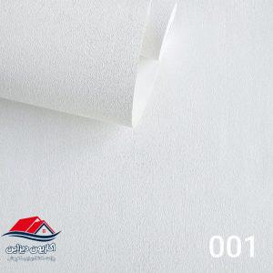 کاغذدیواری 20 کاغذدیواری سفید ساده کد 001