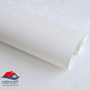کاغذدیواری 21 کاغذدیواری سفید ساده کد 010